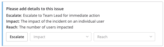 Incident Response App: Fields
